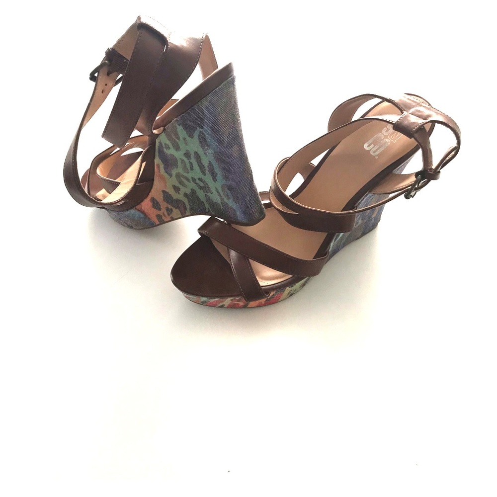 Animal Print Platform Sandals
